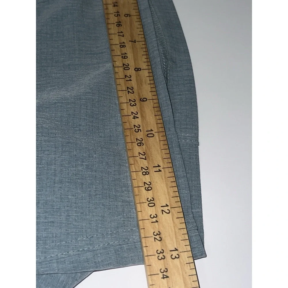 Huk Performance Shorts Men XXL Blue Utility Pockets Fishing Next Level Stretch